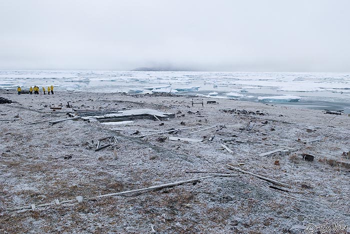 ArcticQ_20080901_101638_351_20.jpg - Greely's party stayed here, and since this is a summer day in the Arctic it's hard to imagine how they wintered over.  Fort Conger, Ellesmere Island, Canada.