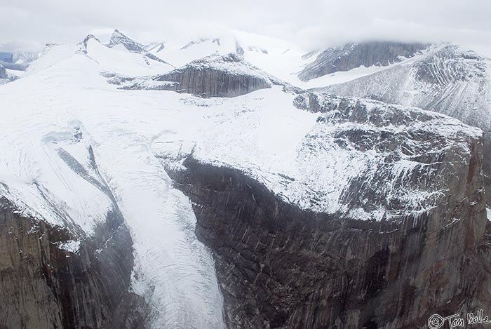 ArcticQ_20080906_112256_391_20.jpg - From a helicopter over Sam Ford Fjord, you can see back into the interior of the northern end of Baffin Island, Nunavut, Canada.