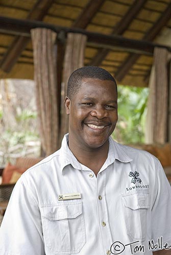 Africa_20081104_040526_468_20.jpg - Ralson was a waiter on our first trip here, and he's had a well-deserved promotion.  Londolozi Reserve, South Africa.