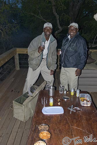 Africa_20081104_115752_479_20.jpg - Oxide (L) and Exon (right) are among the very best guides/trackers in South Africa.  Londolozi Reserve, South Africa.