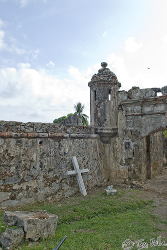 CostaRica_20100317_101416_662_20.jpg - Part of the forts used to protect the Portobelo harbor and community, this one is inside the current city border.  Portobelo, Panama.