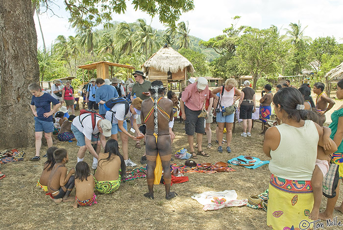 CostaRica_20100319_133602_896_20.jpg - Shady in the sense of not in the sun!  The Embera goods were incredible bargains for those looking for local crafts.  Playa de Muerto, Darien, Panama.