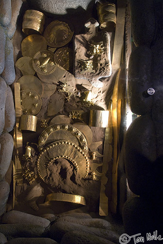 CostaRica_20100326_162644_064_20.jpg - Gold and other artifacts from native burials are exhibited in the Gold Museum in San Jose Costa Rica.