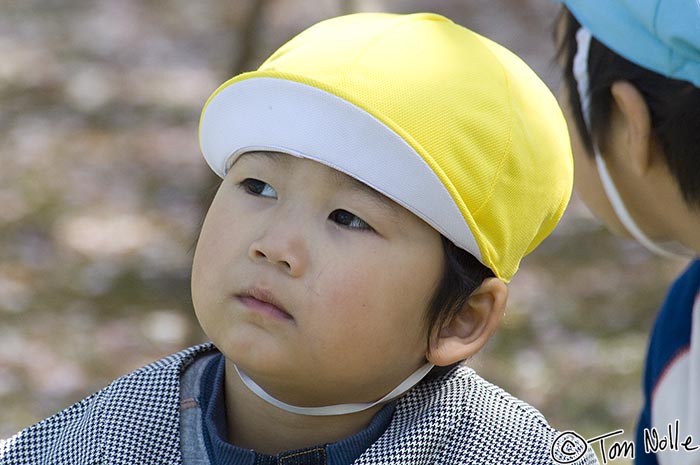 Japan_20080414_210908_815_2X.jpg - This Japanese boy isn't all that sure he likes tourists.  Korakuen gardens Okayama Japan.