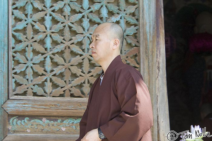 Japan_20080419_205512_558_2X.jpg - A Korean Buddhist priest in Bulguksa temple, Kyongju South Korea