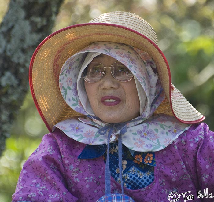 Japan_20080420_205032_730_2X.jpg - This woman at the Tokoji temple seems dwarfed by her glasses.  Hagi, Japan