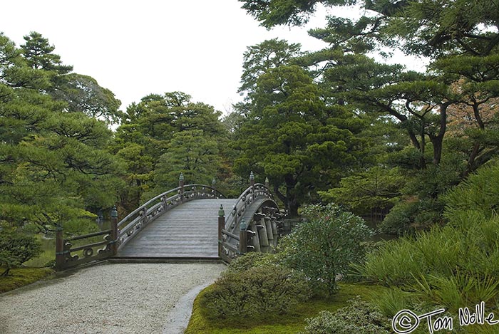 Japan_20080409_205526_958_20.jpg - A bridge over a stream in a large garden in the old Imperial Palace Kyoto Japan.