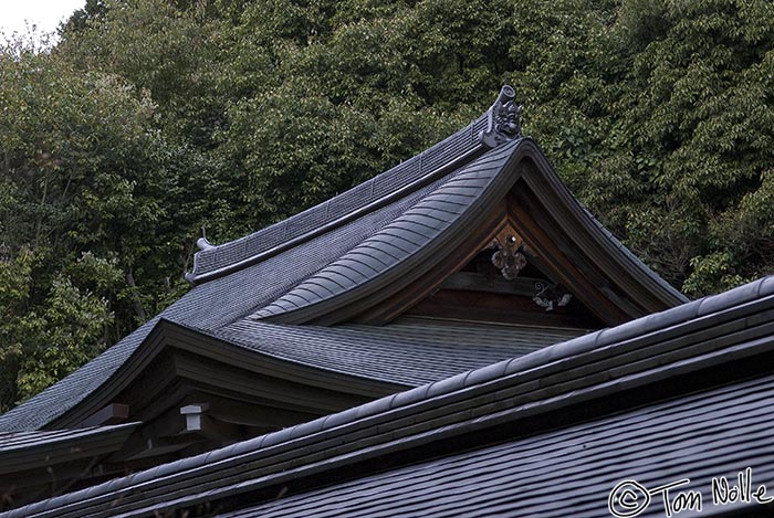 Japan_20080410_220358_059_20.jpg - Tile roofs form abstract patterns in Rokun-Ji Temple Kyoto Japan.