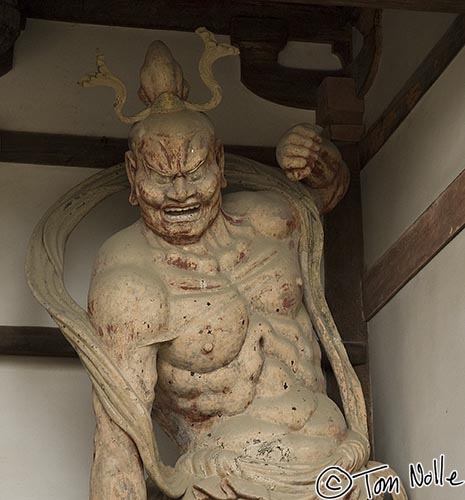 Japan_20080413_014854_457_20.jpg - This is one of two statues carved in wood in 711 AD, making it the oldest in Japan.  Horyuji Temple Nara Japan