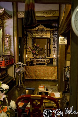 Japan_20080415_220836_767_20.jpg - The alter area of a Buddhist temple on a mountainside in Uwajima Japan.