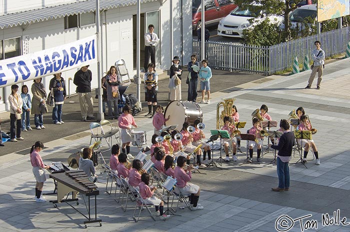 Japan_20080419_033408_443_2X.jpg - A childrens' band plays us a goodbye in Nagasaki Japan.