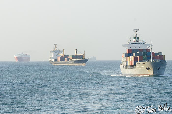 Japan_20080419_174132_534_2X.jpg - Ships line up for entry into the busy harbor of Kyongju South Korea