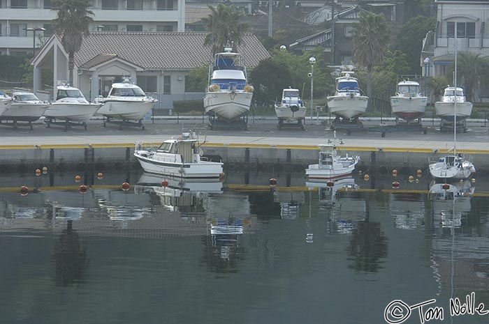 Japan_20080420_171628_642_2X.jpg - A low fog hangs just at dock level as we enter the harbor at Hagi, Japan