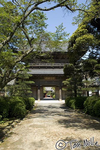 Japan_20080420_204940_367_20.jpg - The stone path leading to the gate of Tokoji, Hagi, Japan