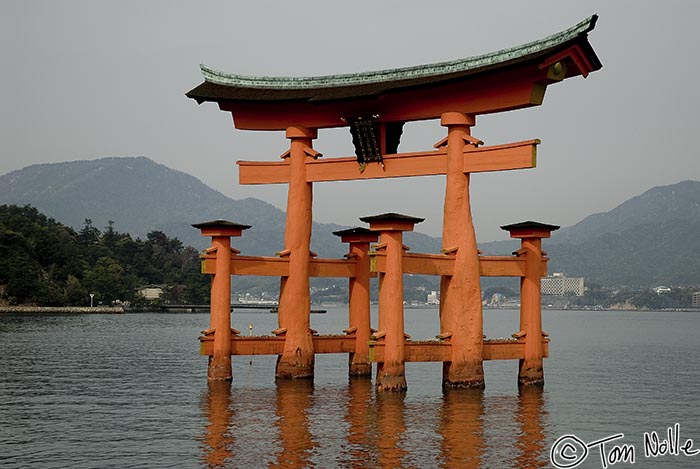 Japan_20080421_201530_529_20.jpg - The famous Shinto shrine of Itsukushima is probably best known for this huge tori.  Miyajima; Japan.