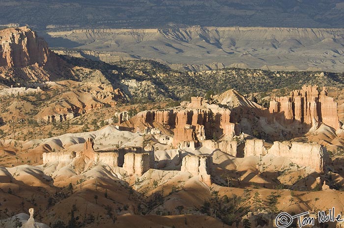 Canyonlands_20080526_214826_111_2X.jpg - The light makes the hoodoos and other rock formations almost look like cliff dwellings.  Bryce Canyon Utah.