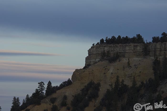 Canyonlands_20080527_222410_536_2X.jpg - The clouds seem layered below this high point in Bryce Canyon Utah.