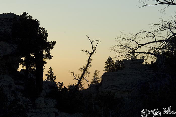 Canyonlands_20080530_223822_841_2X.jpg - Sky and dark shapes just at sunset, Grand Canyon North Rim, Arizona.